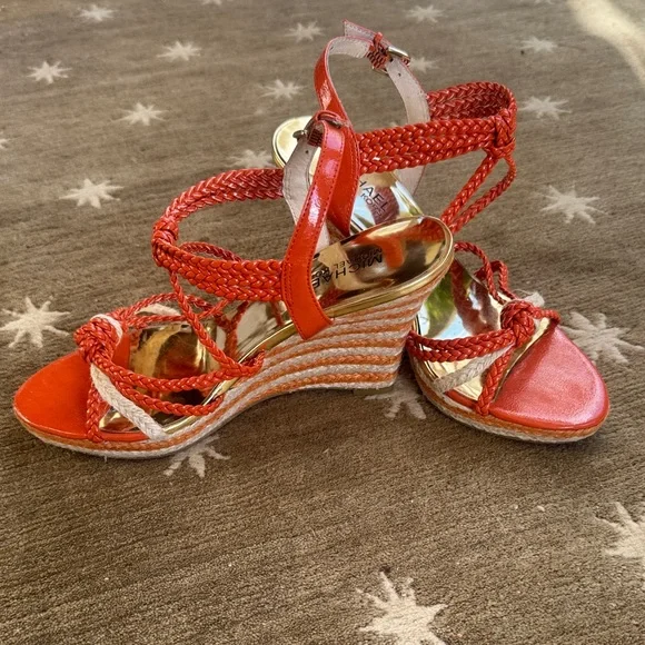 Michael Kors Orange Espadrille Sandals - Picture 4 of 14